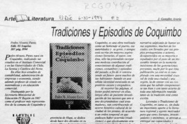 Tradiciones y episodios de Coquimbo  [artículo] J. González Avaria.