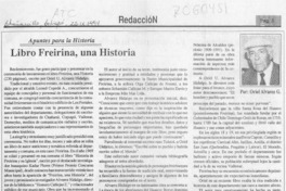 Libro Freirina, una historia  [artículo] Oriel Alvarez G.