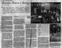 Maestro, poeta y amigo