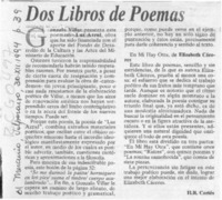 Dos Libros de poemas