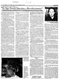 "Yo sigo siendo marxista y revolucionario" (entrevista)