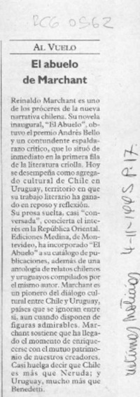 El Abuelo de Marchant  [artículo].