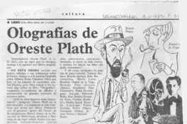 Olografías de Oreste Plath  [artículo].