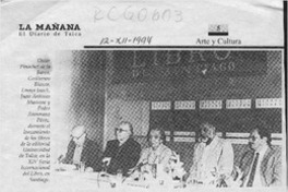 Dos obras presentó la U. Talca en la Feria internacional del libro  [artículo]