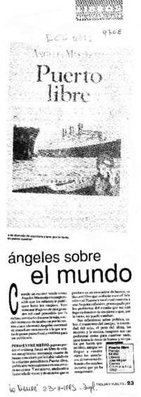 Angeles sobre el mundo  [artículo].
