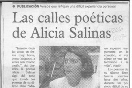 Las Calles poéticas de Alicia Salinas  [artículo].