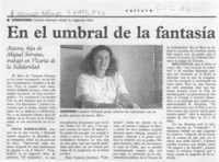 En el umbral de la fantasía  [artículo].