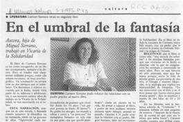 En el umbral de la fantasía  [artículo].