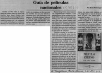 Guía de películas nacionales  [artículo] Marino Muñoz Lagos.