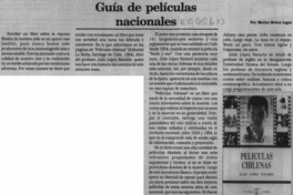 Guía de películas nacionales  [artículo] Marino Muñoz Lagos.