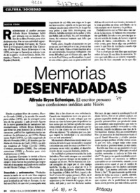 Memorias desenfadadas  [artículo] N. K. I.