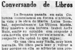 Conversando de libros