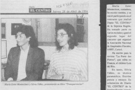 Talquinas presentarán su libro "Transparencias"  [artículo].