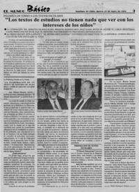 "Los textos de estudios no tienen nada que ver con los intereses de los niños"  [artículo] Mario Rodríguez Ordenes.