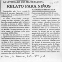 Relato para niños  [artículo] Caupolicán Peña Lagos.