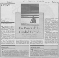 En busca de la ciudad perdida