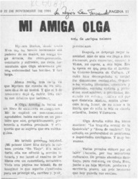 Mi amiga Olga  [artículo] Enrique Neiman.