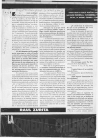 Raúl Zurita "La comedia Chilensis"  [artículo] Carlos Maldonado.