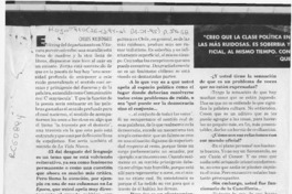 Raúl Zurita "La comedia Chilensis"  [artículo] Carlos Maldonado.