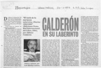 Calderón en su laberinto  [artículo] Luis Sánchez Latorre.