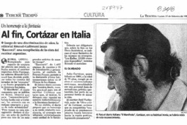 Al fin, Cortázar en Italia  [artículo].