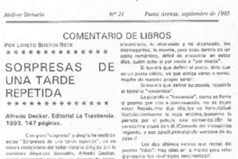 Sorpresas de una tarde repetida