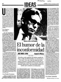 El humor de la inconformidad  [artículo] José Angel Leyva.