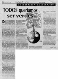 Todos queríamos ser verdes  [artículo] Hernán Soto.