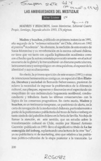 Las ambigüedades del mestizaje  [artículo] Jaime Lizama.