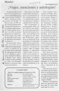 Viajes, menciones y antologías!  [artículo] Abelardo Troy.