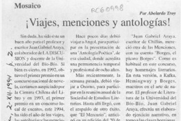 Viajes, menciones y antologías!  [artículo] Abelardo Troy.