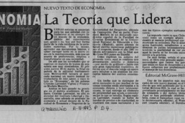 La Teoría que lidera  [artículo].