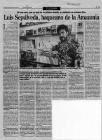 Luis Sepúlveda, baqueano de la Amazonia  [artículo] Richard Vera.