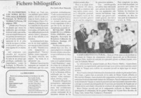 Fichero bibliográfico  [artículo] Carlos René Ibacache.