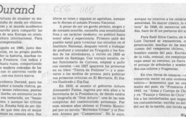 Luis Durand  [artículo] Miguel Laborde.