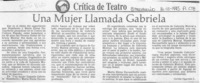 Una mujer llamada Gabriela  [artículo] Carola Oyarzún L.