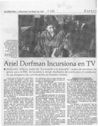 Ariel Dorfman incursiona en TV  [artículo].