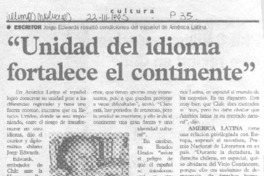 "Unidad del idioma fortalece el continente"