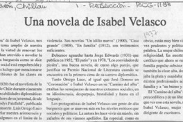 Una novela de Isabel Velasco  [artículo] Luis Merino Reyes.