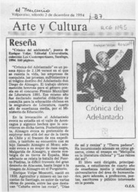 Reseña  [artículo] O. Z. S.