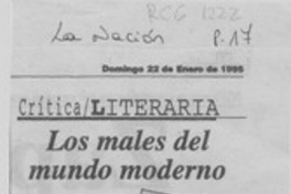 Los males del mundo moderno  [artículo] Mariano Aguirre.