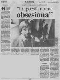 "La poesía no me obsesiona"