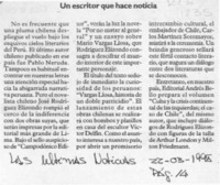 Un escritor que hace noticia  [artículo].