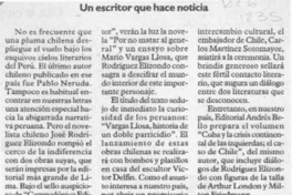 Un escritor que hace noticia  [artículo].