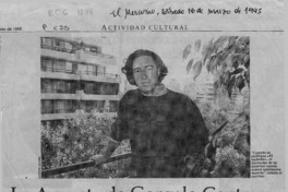 La apuesta de Gonzalo Contreras  [artículo] Rodrigo Atala.