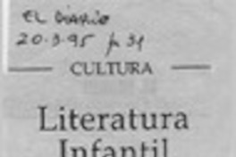 Literatura infantil  [artículo] V. M. M.