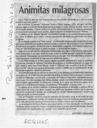 Animitas milagrosas  [artículo] Antonio J. Salgado.