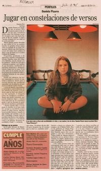 Jugar en constelaciones de versos