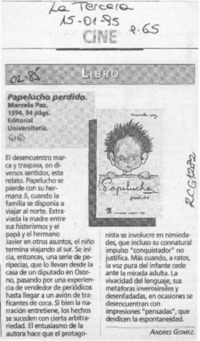 Papelucho perdido  [artículo] Andrés Gómez.