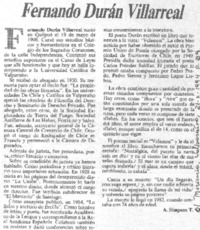 Fernando Durán Villarroel